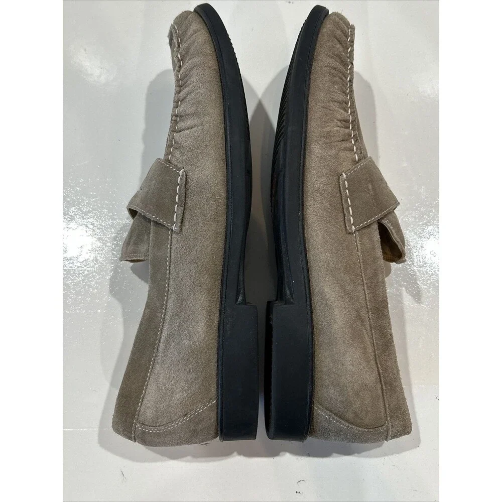 Steptronic Men's 46 Suede Sheepskin Soft Comfort Loafers Shoes Monterey